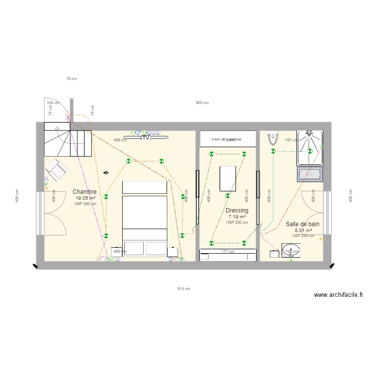 Plan studio 02. Plan de 0 pièce et 0 m2