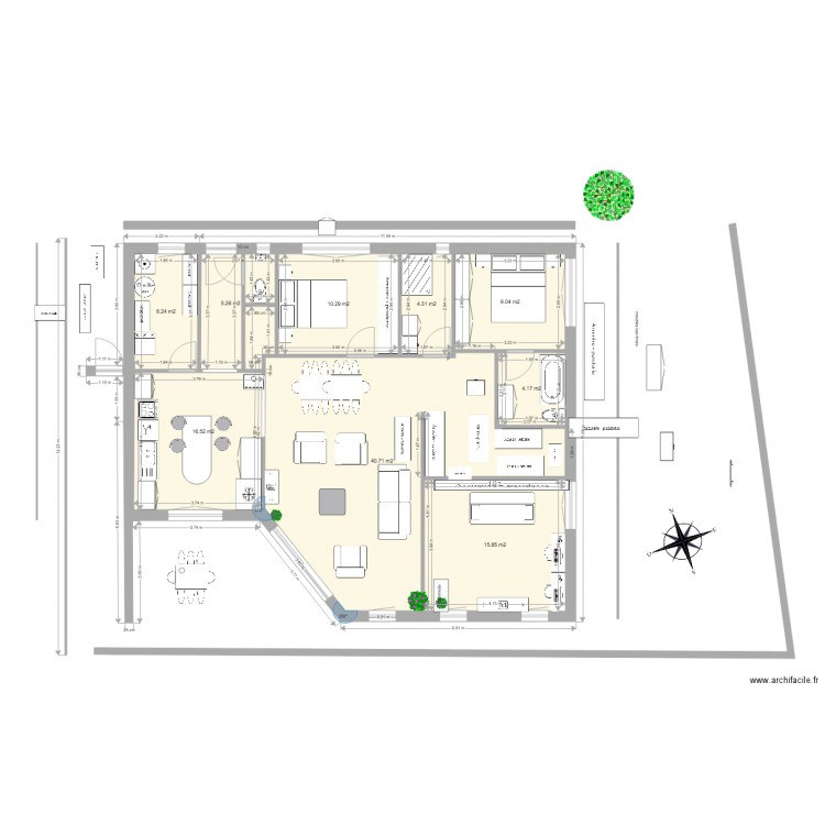 maison7. Plan de 0 pièce et 0 m2