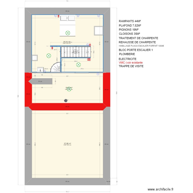 LHOTELLERY MARIE-AUDE et BASTIEN 14 000. Plan de 4 pièces et 85 m2