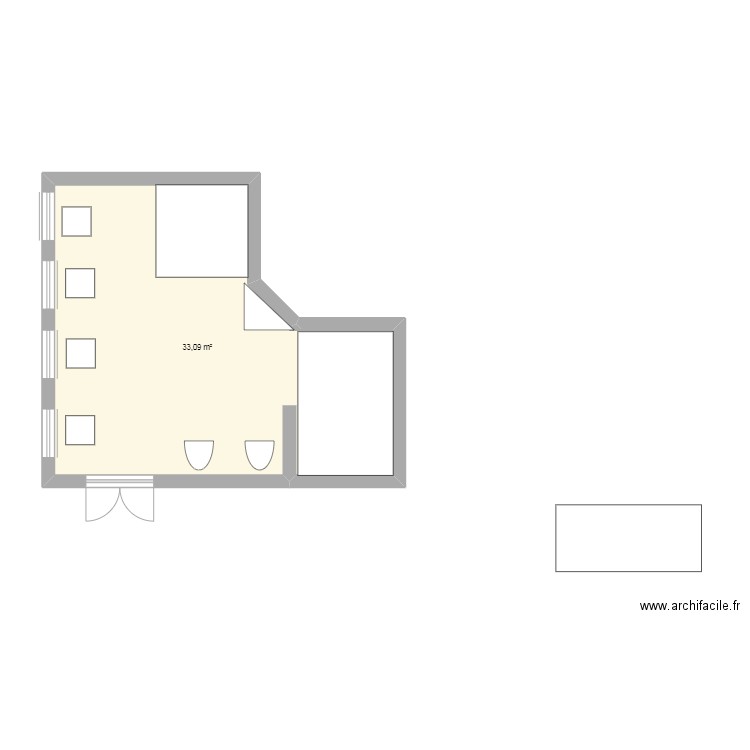 plan salon . Plan de 0 pièce et 0 m2