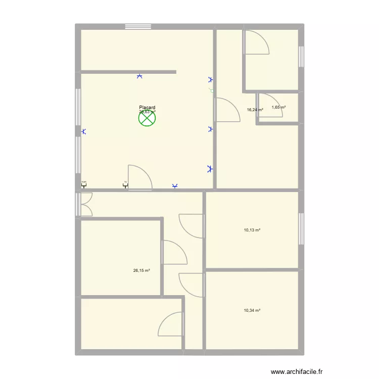 mathys. Plan de 6  et 94 m²