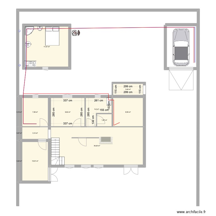 maison sainte gennevievre des bois . Plan de 0 pièce et 0 m2