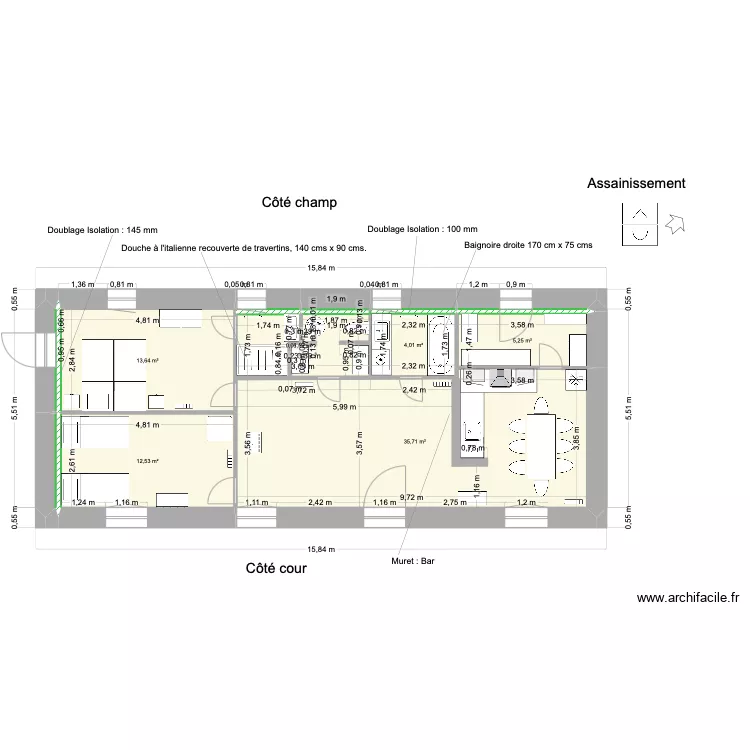 Extension Le Haras_2. Plan de 