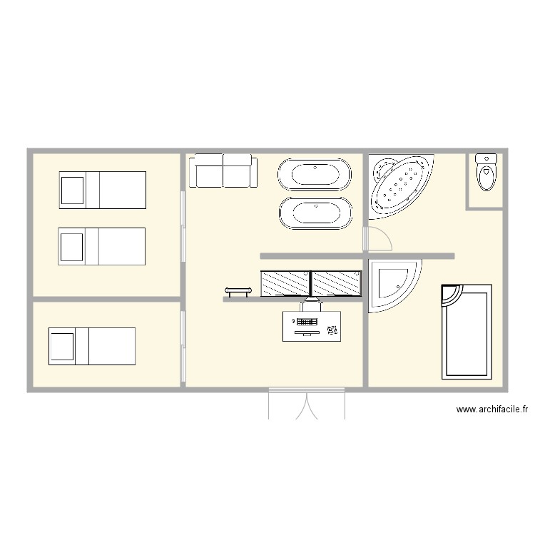 spa. Plan de 0 pièce et 0 m2