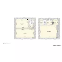 Sainte Colombe plan etage 1 et 2 