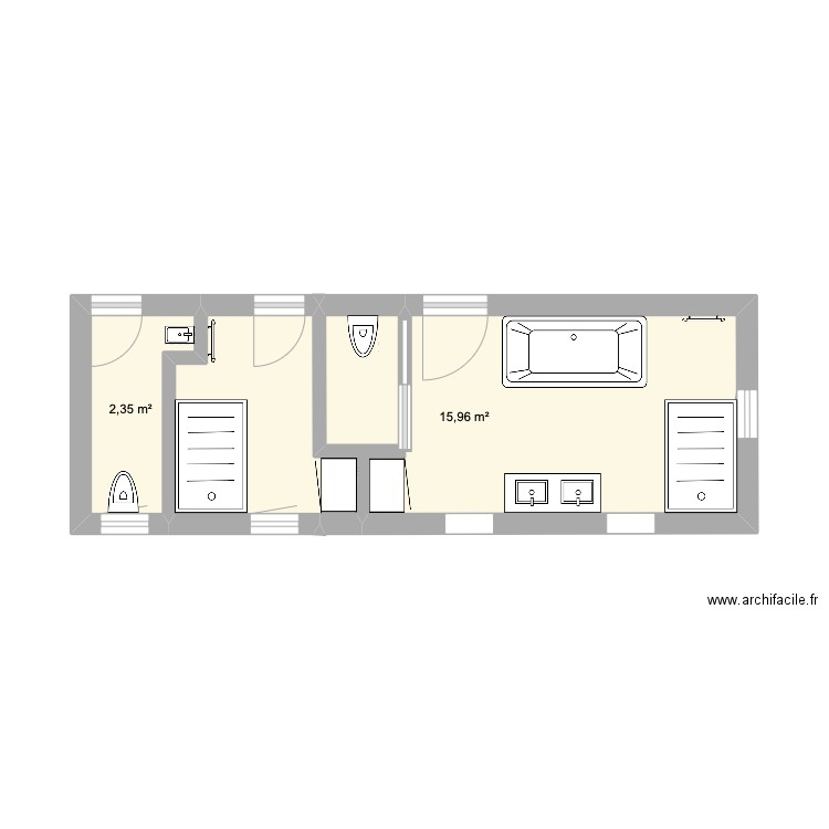 Projet SDB. Plan de 0 pièce et 0 m2