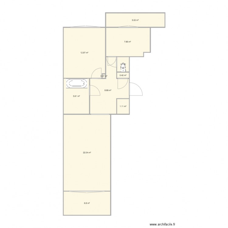 Appartement renée. Plan de 0 pièce et 0 m2