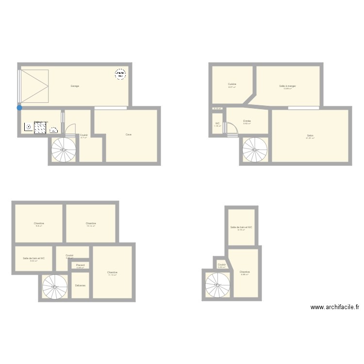 plan maison métrées pour impôts habitable. Plan de 0 pièce et 0 m2