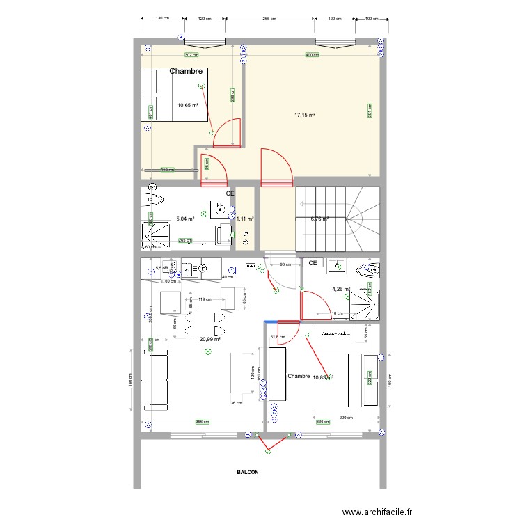 LOT B 1ER ETAGE 29 10 2021. Plan de 0 pièce et 0 m2