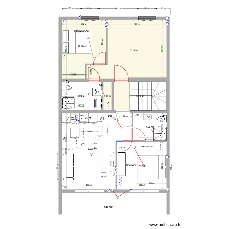 LOT B 1ER ETAGE 29 10 2021. Plan de 