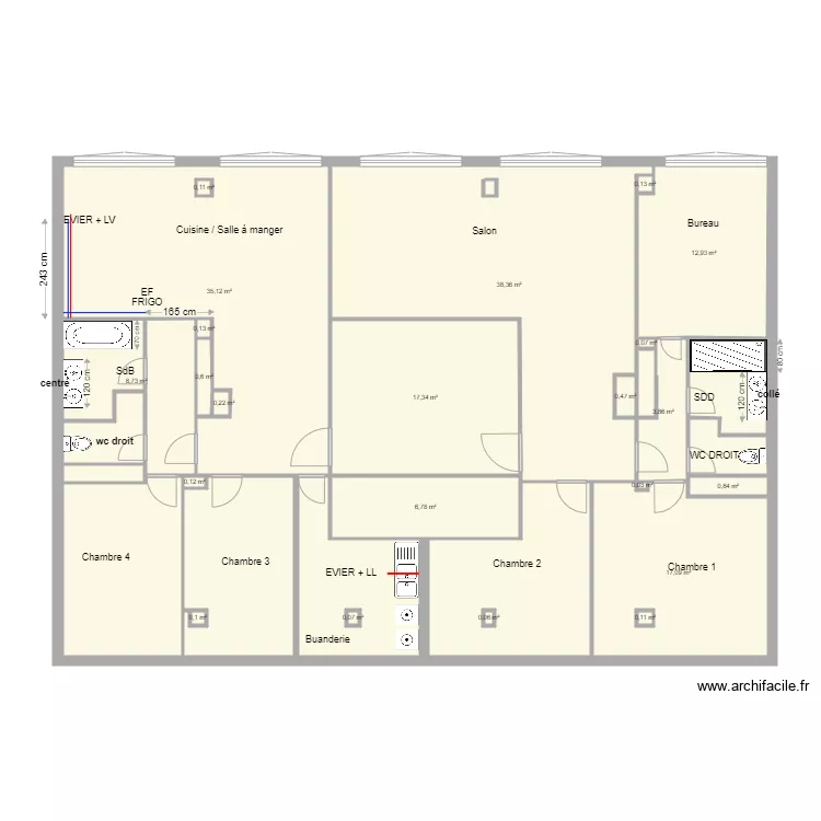 PLOMBERIE  BAYE. Plan de 
