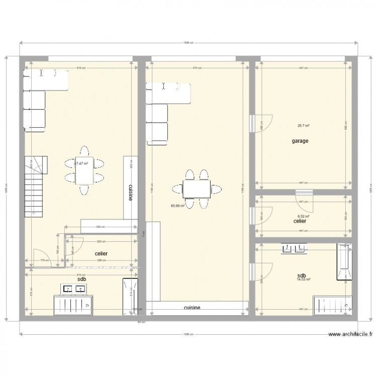 plan fontaine rdc. Plan de 0 pièce et 0 m2