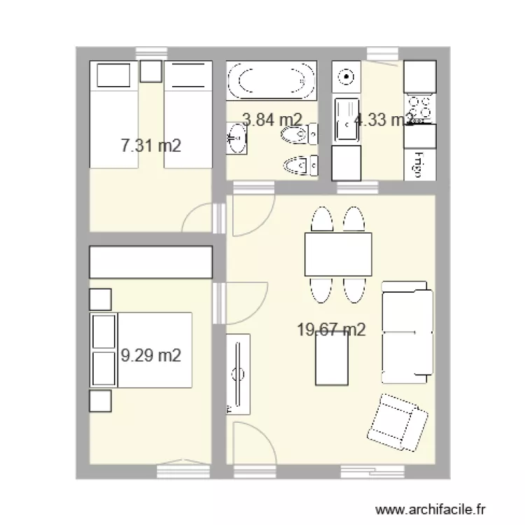 appartement torrevieja. Plan de 