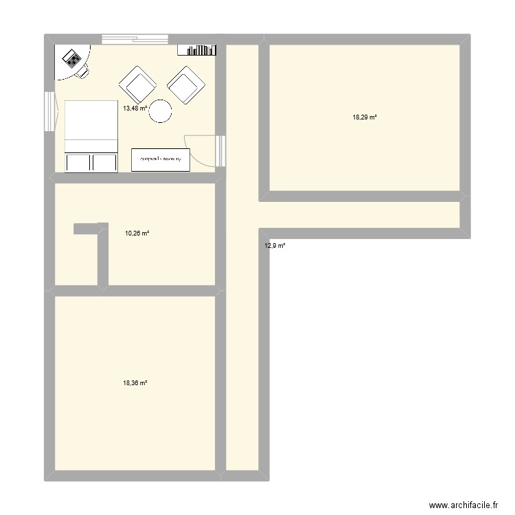 ma maiso. Plan de 0 pièce et 0 m2