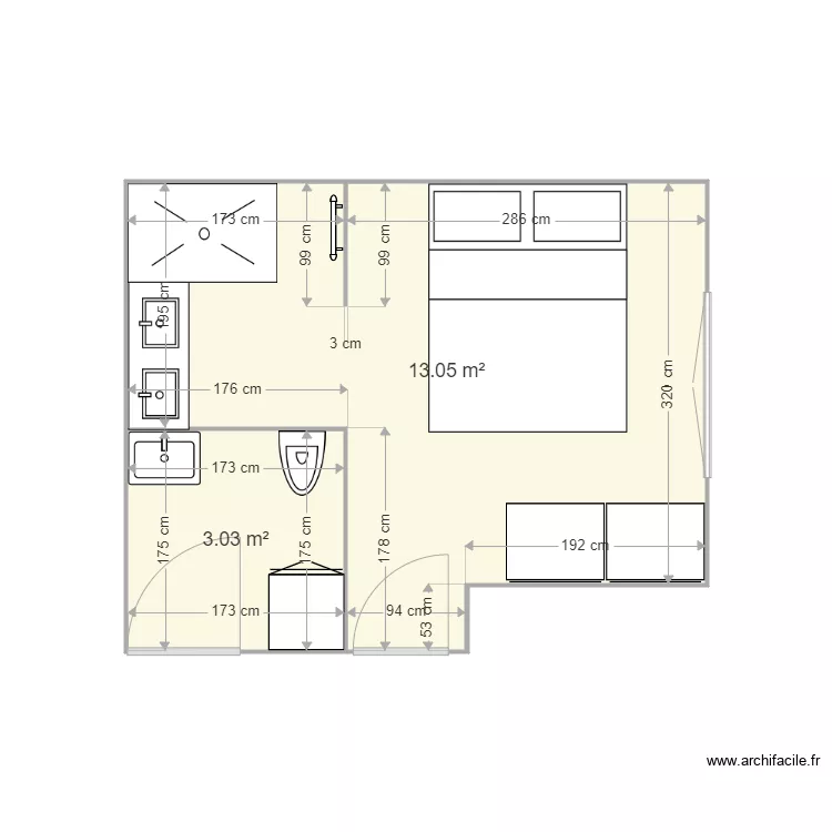 Projet volume cuisine sdb RdC version 2. Plan de Projet volume cuisine sdb RdC version 2. Plan de