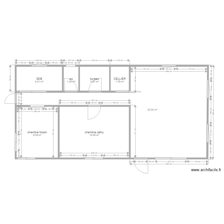 cathy. Plan de 0 pièce et 0 m2