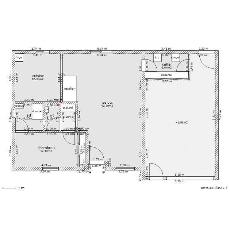 maison HB. Plan de 0 pièce et 0 m2