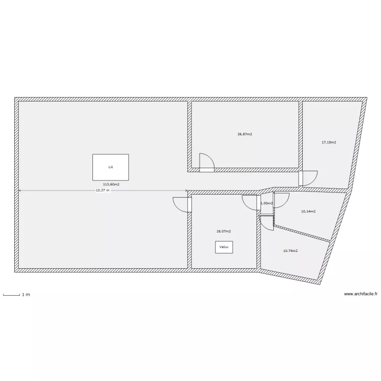 maison. Plan de 
