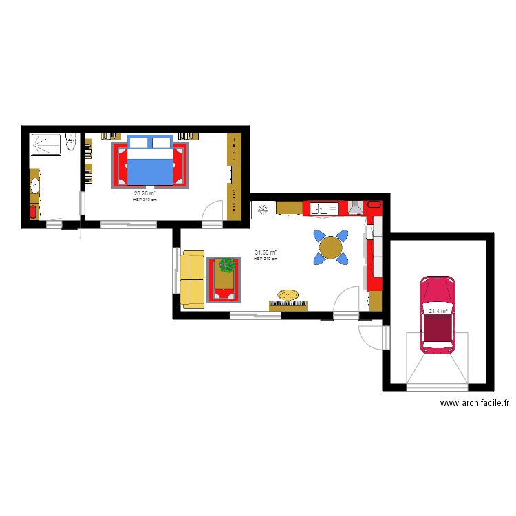 margorette. Plan de 0 pièce et 0 m2