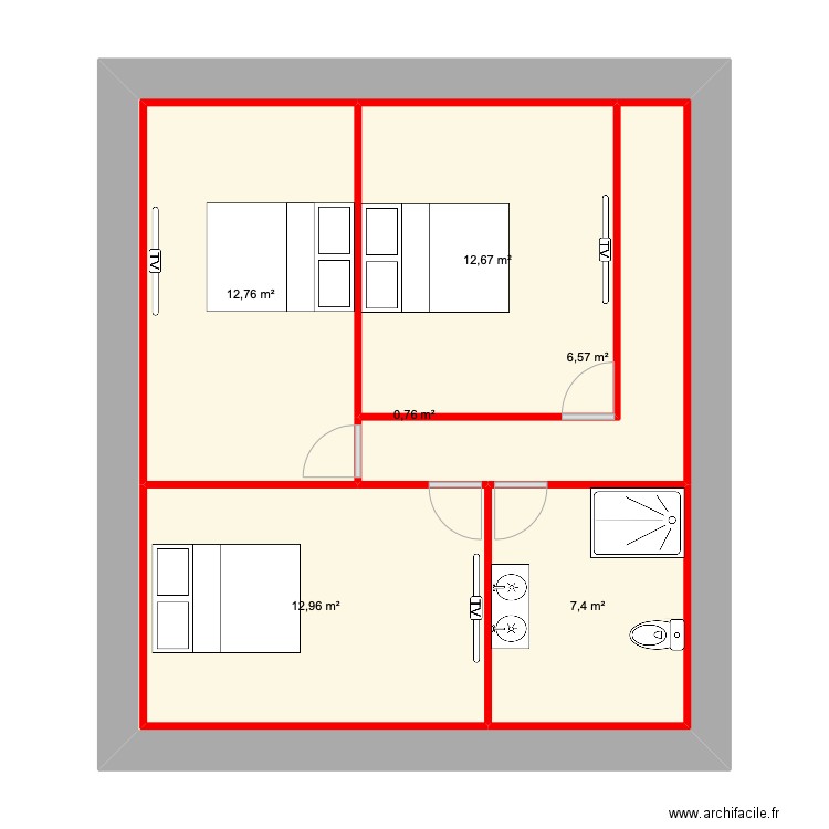 Buzançais 36500. Plan de 6 pièces et 109 m2