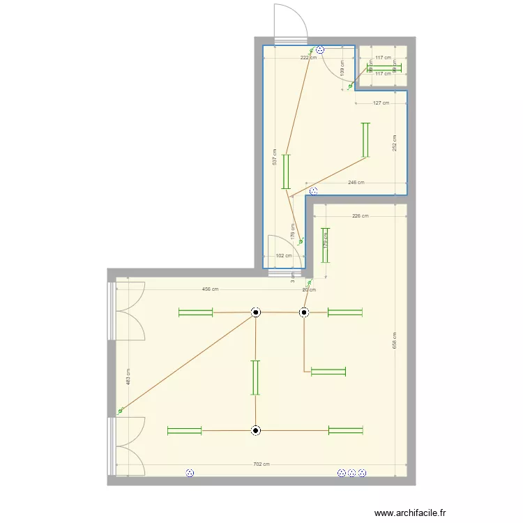 R&eacute;novation FERME. Plan de 