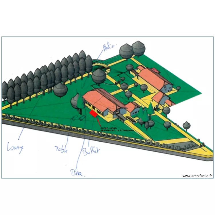 Go up malagny exterieur. Plan de 