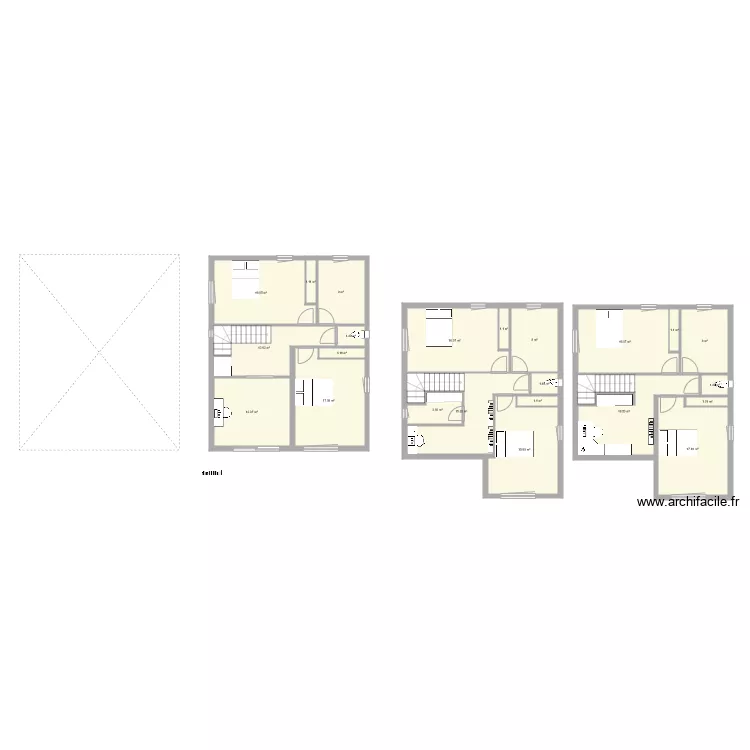 Petunio 2b etage. Plan de 