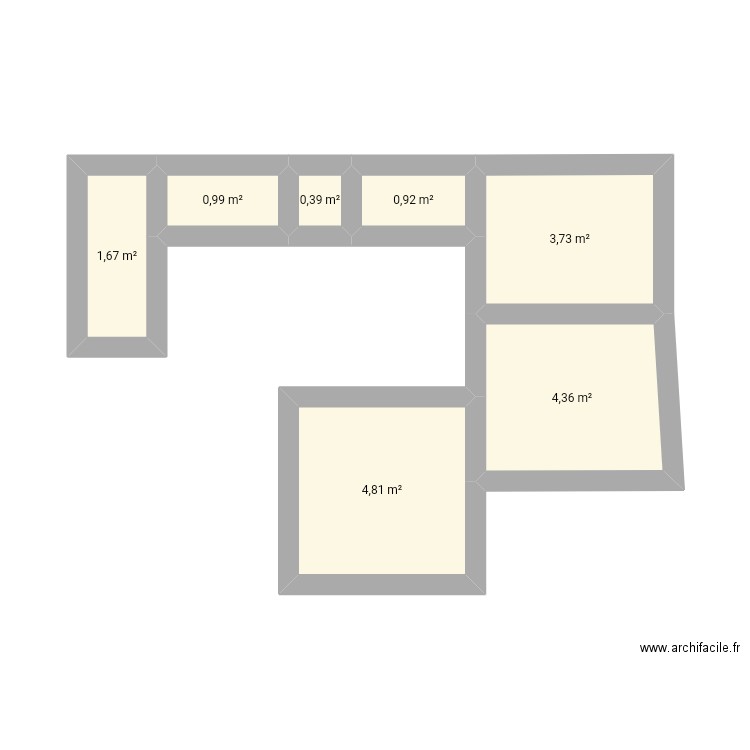 Maison mahdi. Plan de 7 pièces et 17 m2