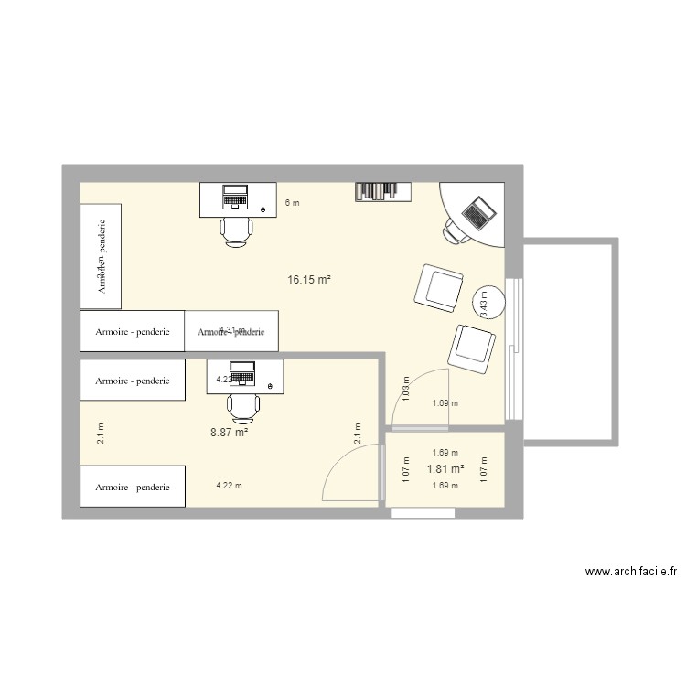 ousboul driss chambre 1. Plan de 0 pièce et 0 m2