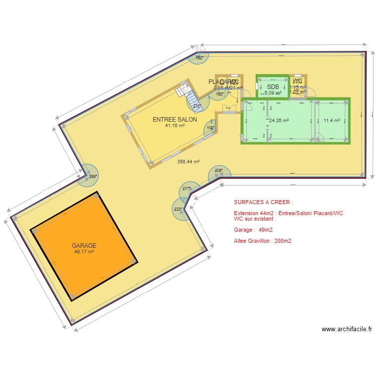 PLAN DEFINITIF 20 0 2022. Plan de 10 pièces et 544 m2