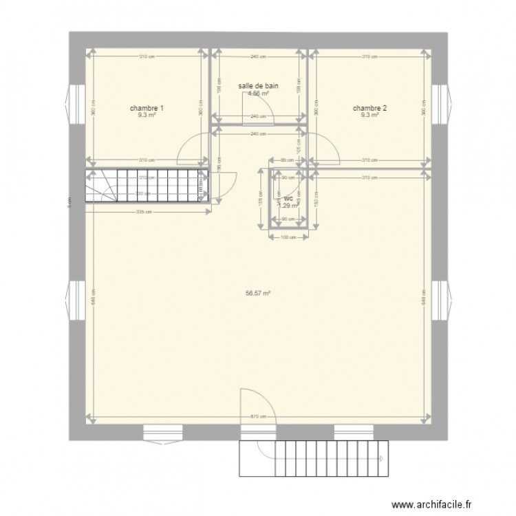 Millet. Plan de 0 pièce et 0 m2