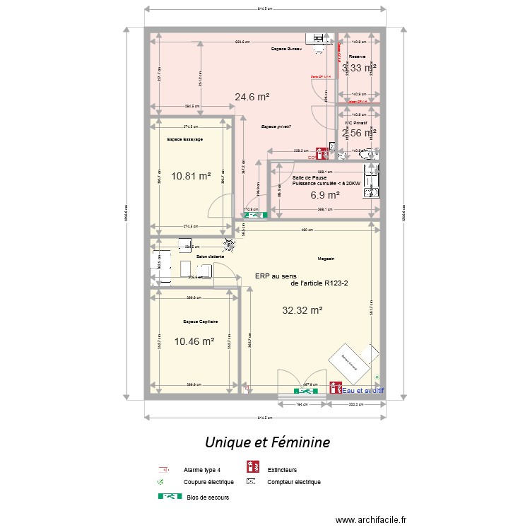 unique et féminine 6. Plan de 0 pièce et 0 m2