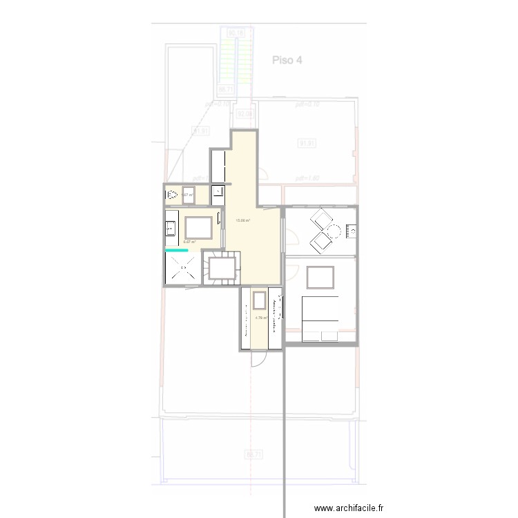 plan sotao 7. Plan de 0 pièce et 0 m2