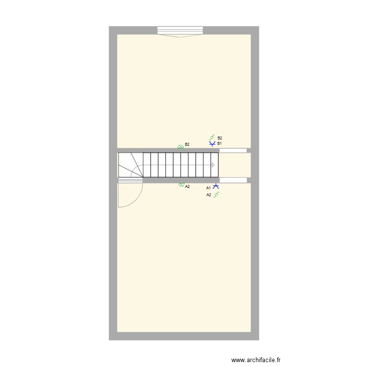 ROMAINET. Plan de 4 pièces et 41 m2