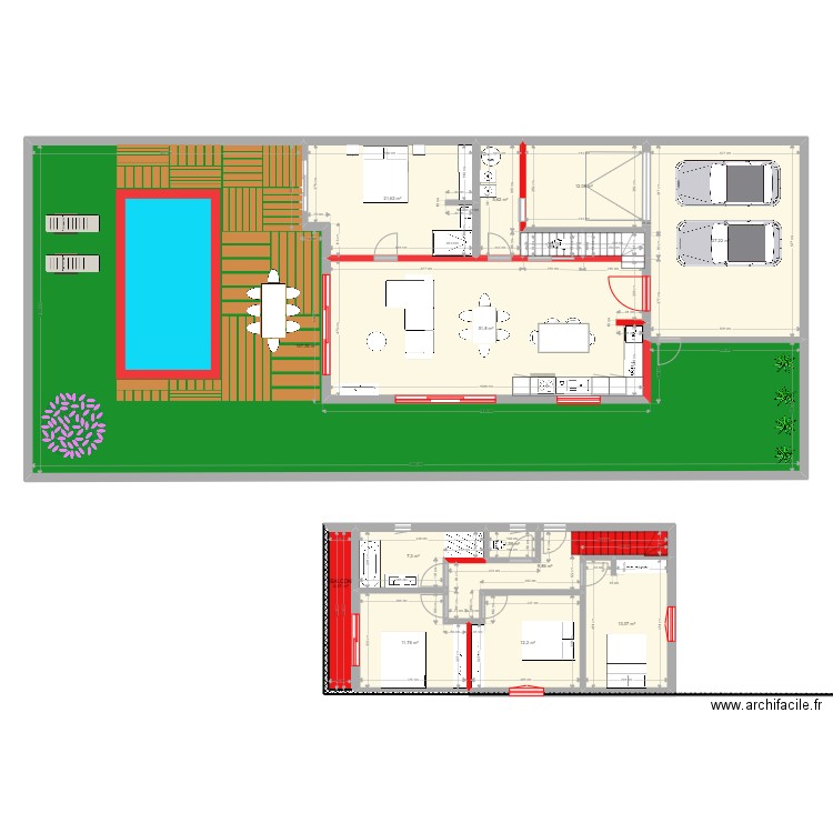 Lansargues 2. Plan de 14 pièces et 358 m2