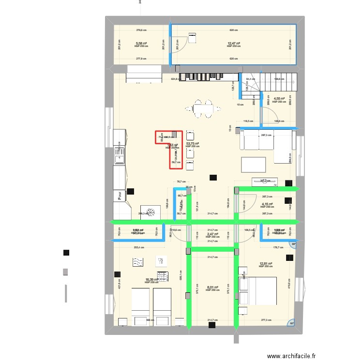 Rez de chaussée - 17 octobre 23 - 4. Plan de 12 pièces et 127 m2