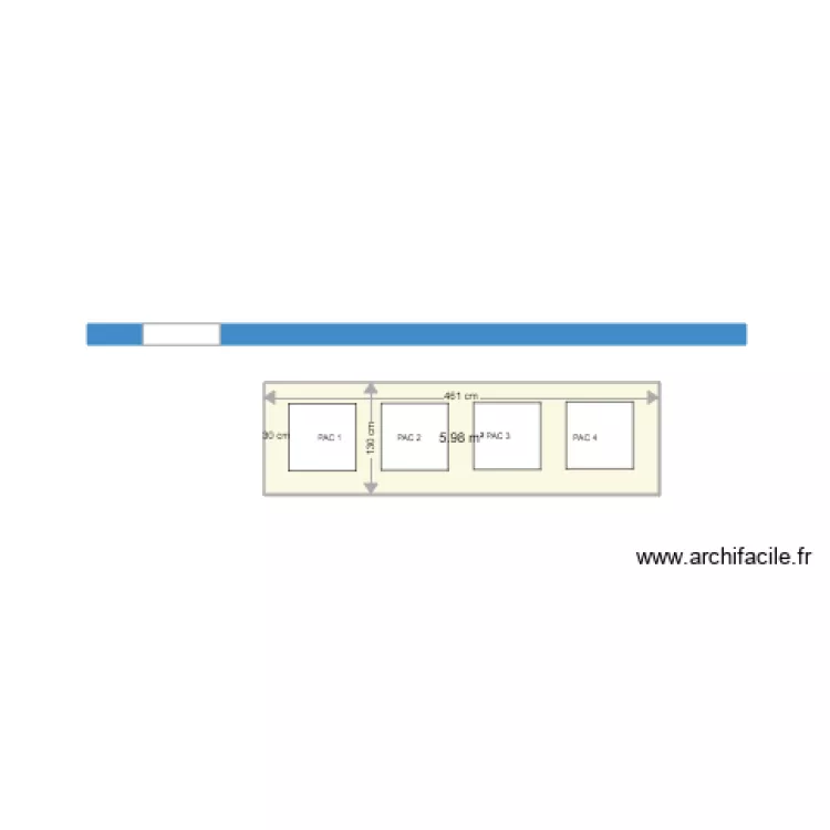 Dalle b&eacute;ton aya water Victor Hugo. Plan de 