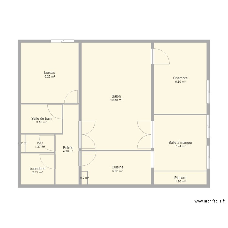 appart plan initiaux 1. Plan de 0 pièce et 0 m2