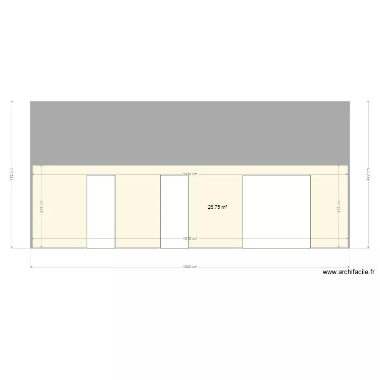 maison coté sud. Plan de maison coté sud. Plan de