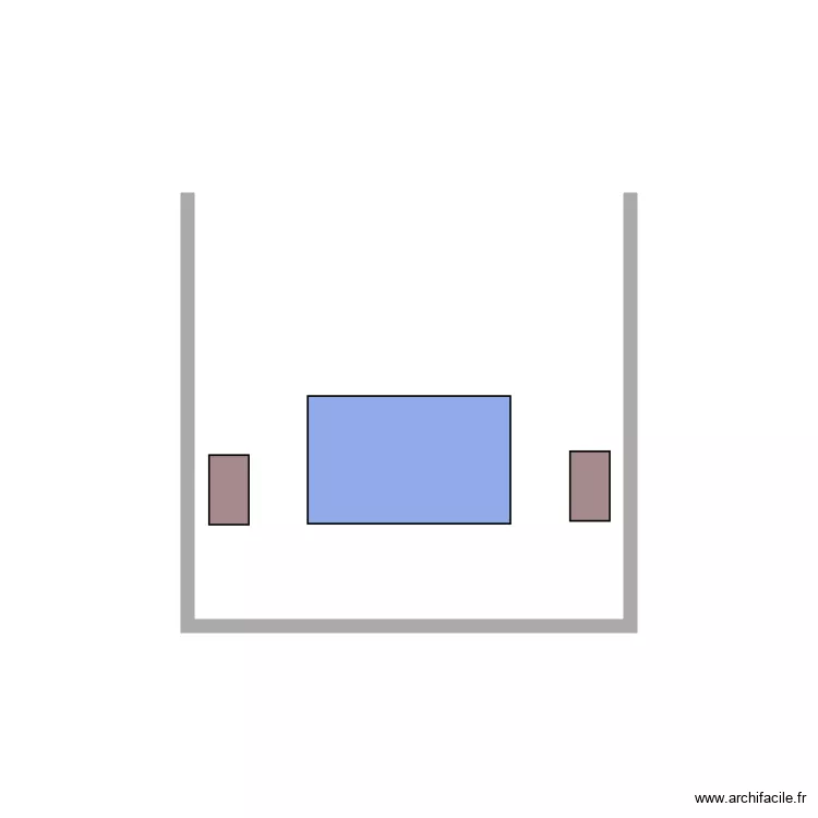 Meuble Cocoon. Plan de 