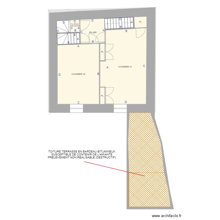 PAPIN PB. Plan de 20 pièces et 179 m2