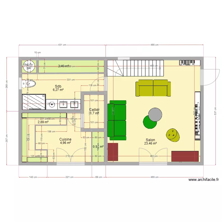 BUNGALOW 3. Plan de 