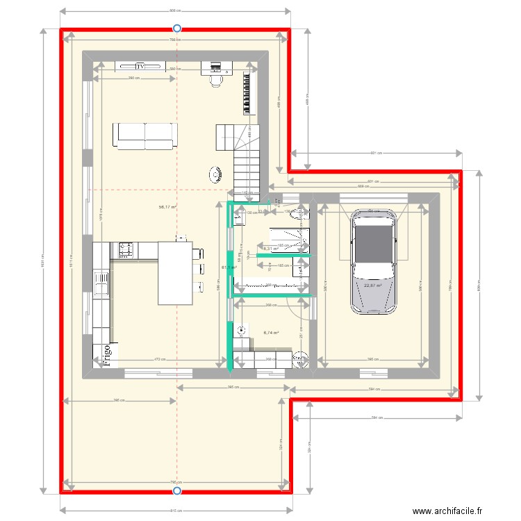 Clavière. Plan de 10 pièces et 372 m2