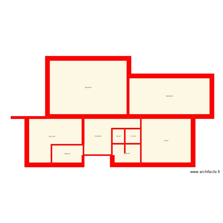 EXEMPLE. Plan de 0 pièce et 0 m2