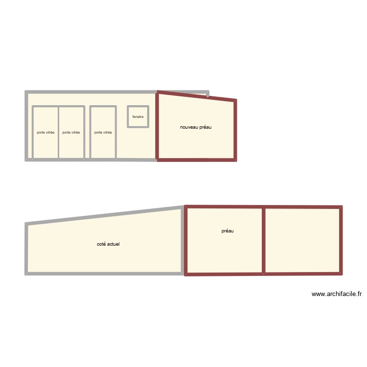 preau. Plan de 0 pièce et 0 m2