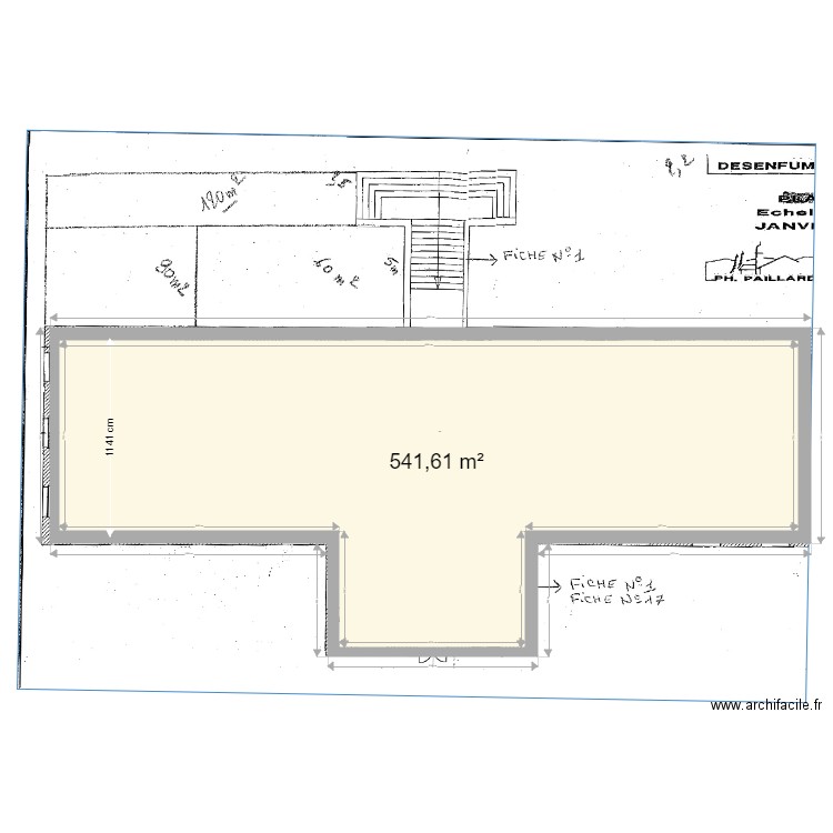 restauration. Plan de 0 pièce et 0 m2