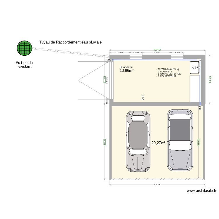 02 Mas du Roy reseau eau. Plan de 0 pièce et 0 m2