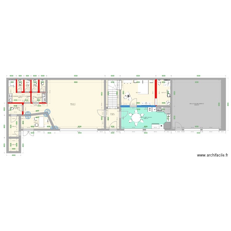 SALLES PAROISSIALES RDC MODIFIE V02. Plan de 0 pièce et 0 m2