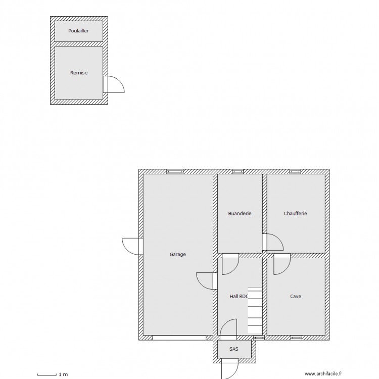 FABIN RDC. Plan de 0 pièce et 0 m2