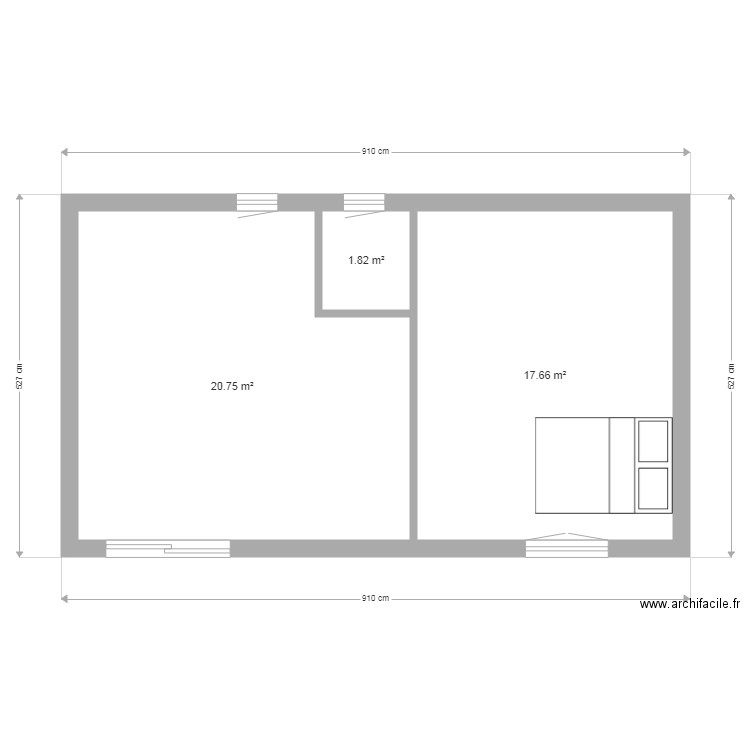 bungalow2. Plan de 0 pièce et 0 m2